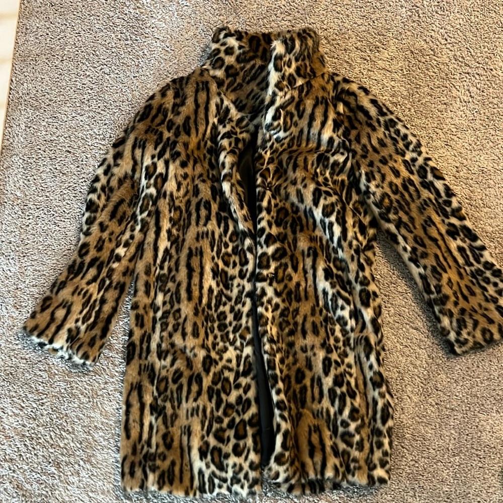 Leopard print coat